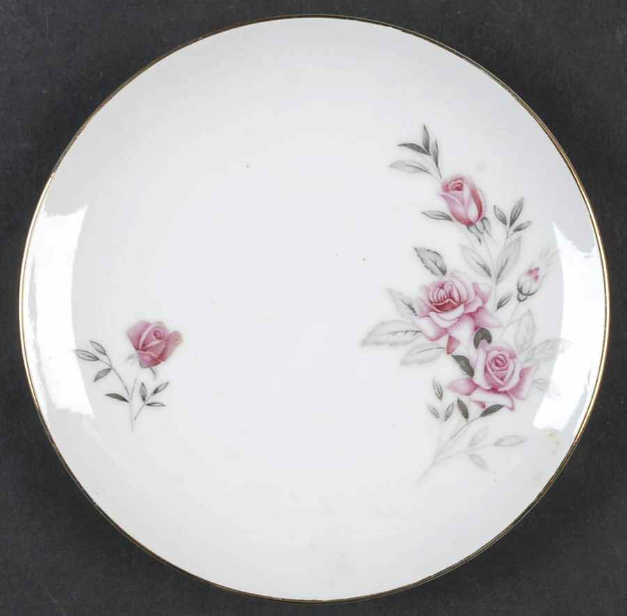 Wild Rose (Gold Trim) Bread & Butter Plate by Nasco (Japan)-1