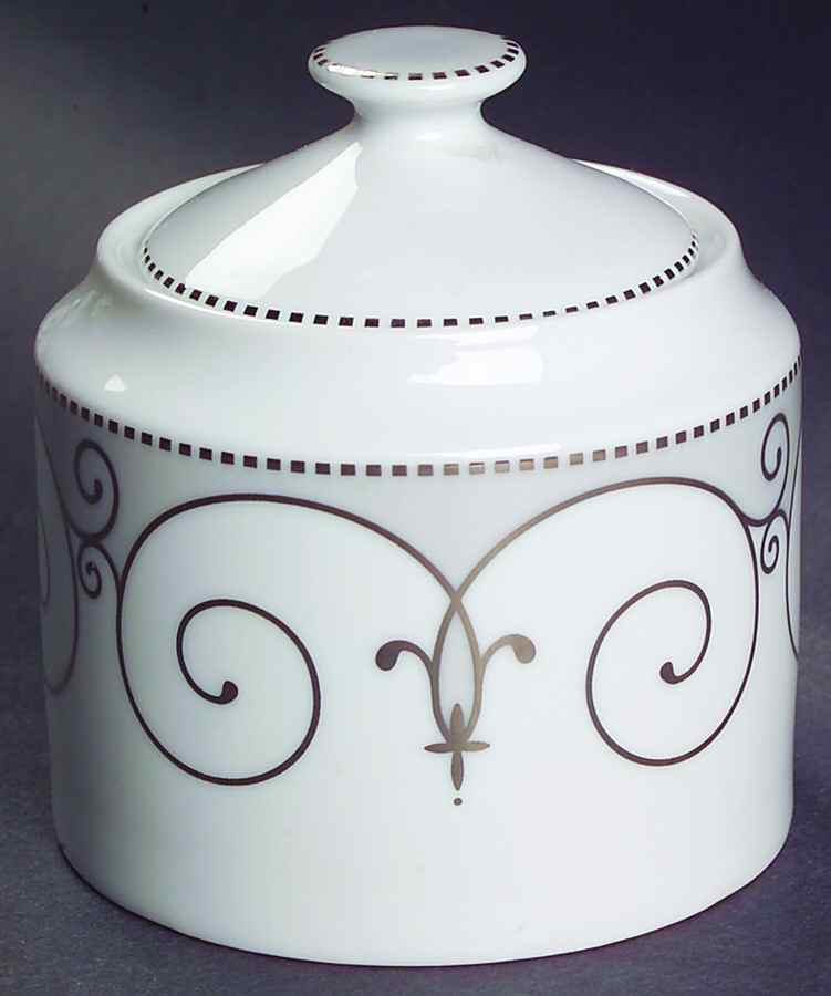 Regency Platinum Sugar Bowl & Lid by Nikko-1