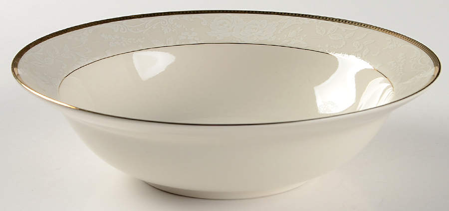 Vintage Lace Gold 9" Round Vegetable Bowl by Nikko-1