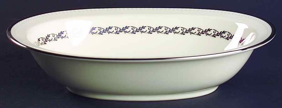 Westover Platinum 10" Oval Vegetable Bowl by Noritake-1