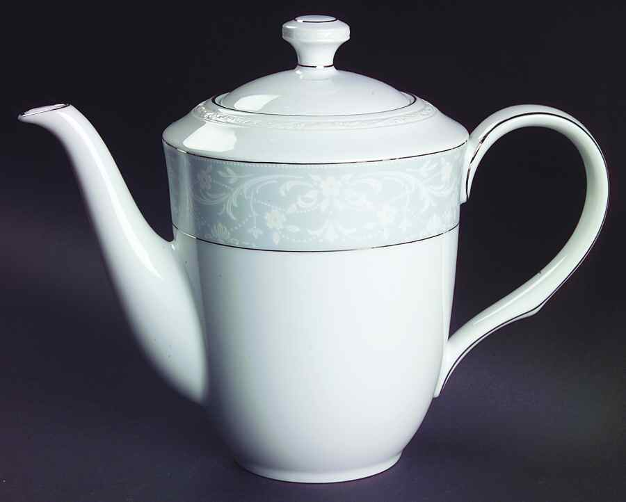 Glenrose Platinum Tea/Coffee Pot & Lid by Noritake-1