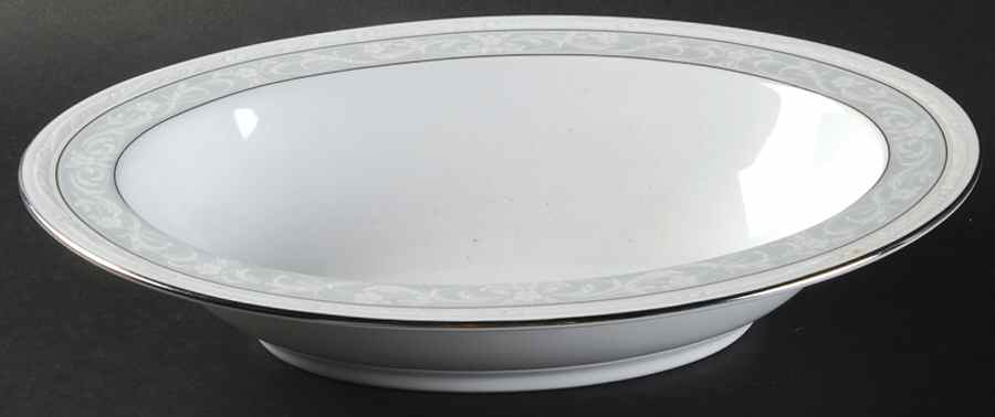 Glenrose Platinum 11" Oval Vegetable Bowl by Noritake-1