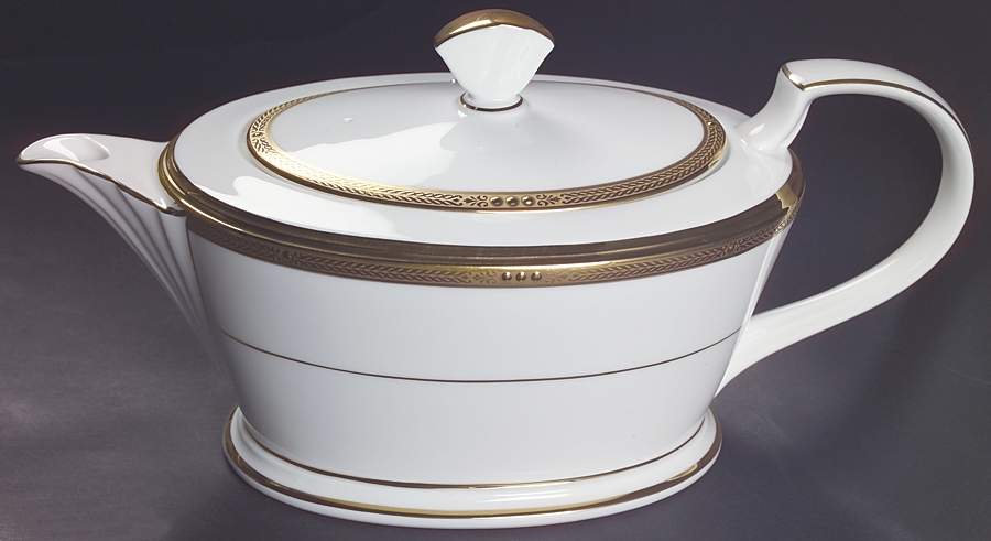 Chatelaine Gold Teapot & Lid by Noritake-1