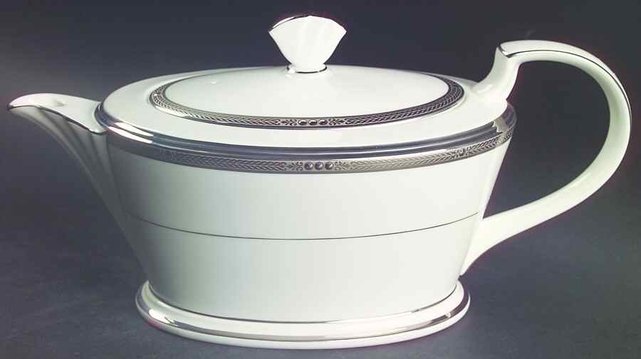 Chatelaine Platinum Teapot & Lid by Noritake-1