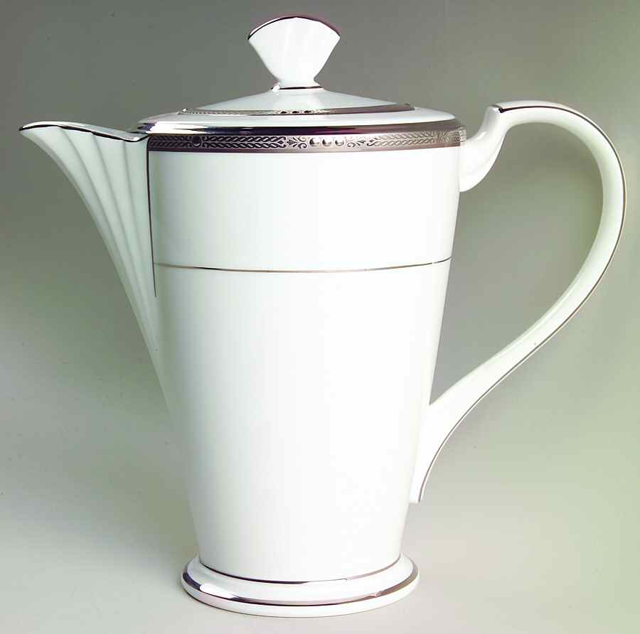 Chatelaine Platinum Coffee Pot & Lid by Noritake-1