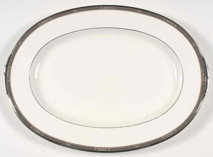 Chatelaine Platinum 16" Oval Serving Platter by Noritake-1