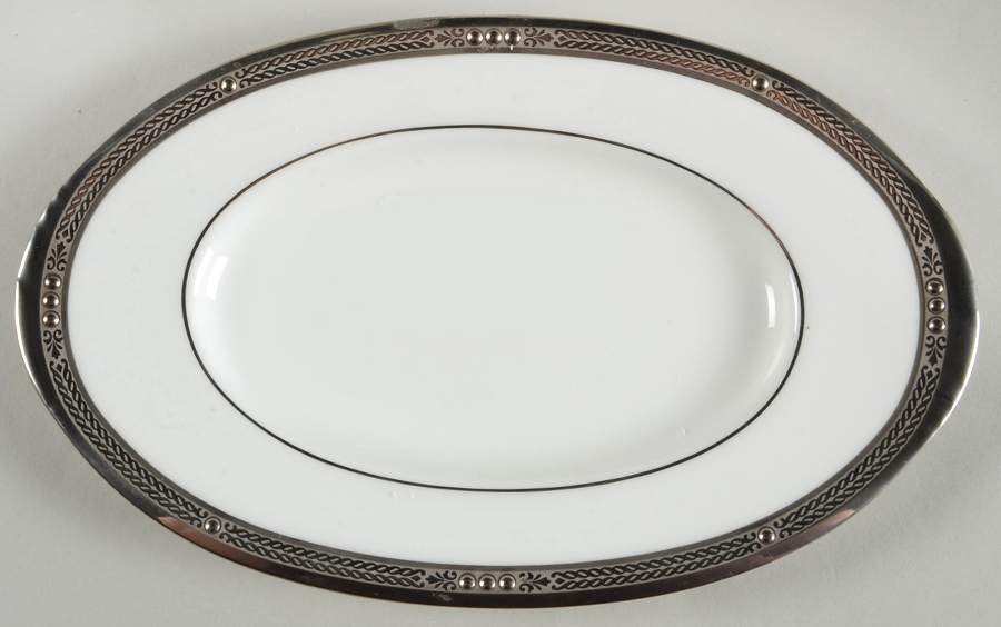 Chatelaine Platinum Relish/Butter Tray by Noritake-1