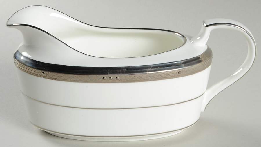 Chatelaine Platinum Gravy Boat by Noritake-1