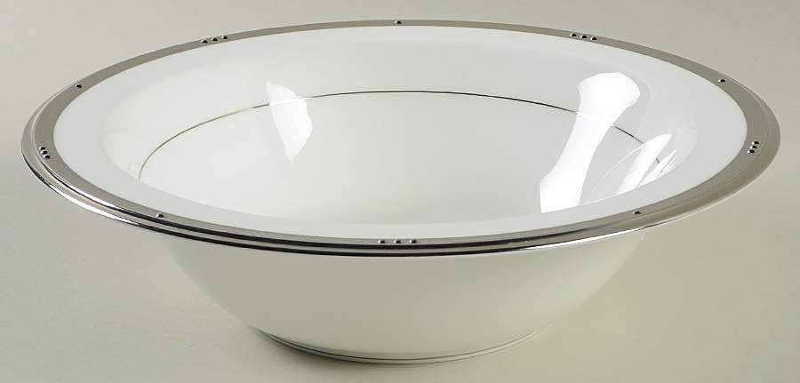 Chatelaine Platinum 9" Round Vegetable Bowl by Noritake-1