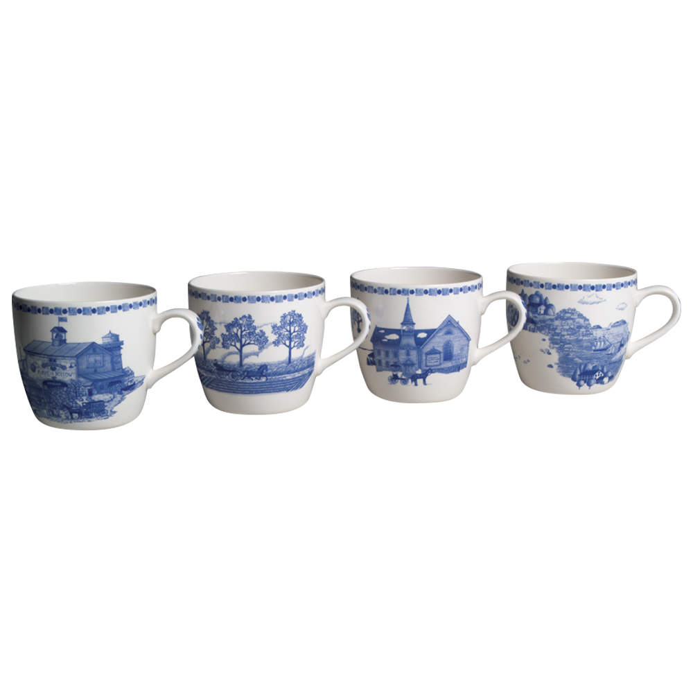 An America For All Seasons Mug - Set of 4 by Nikko-1