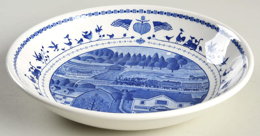 An America For All Seasons 8" Soup/Pasta Bowl by Nikko-1