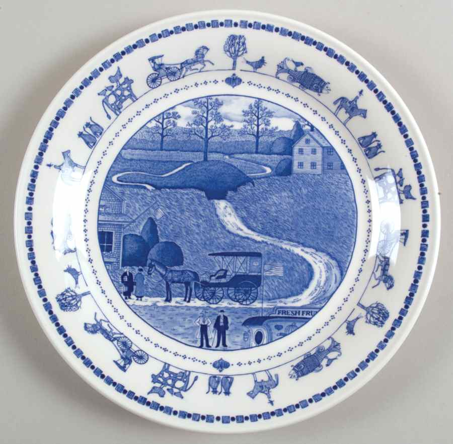 An America For All Seasons Salad/Dessert Plate by Nikko-1