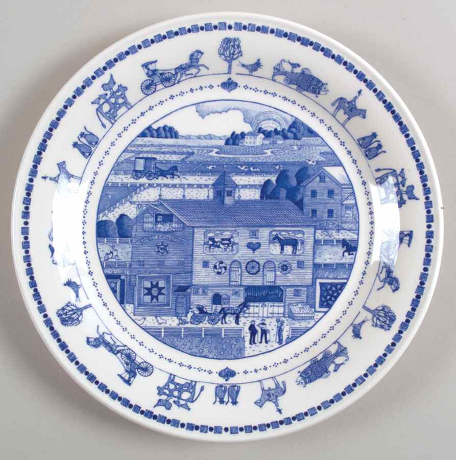 An America For All Seasons Salad/Dessert Plate by Nikko-1
