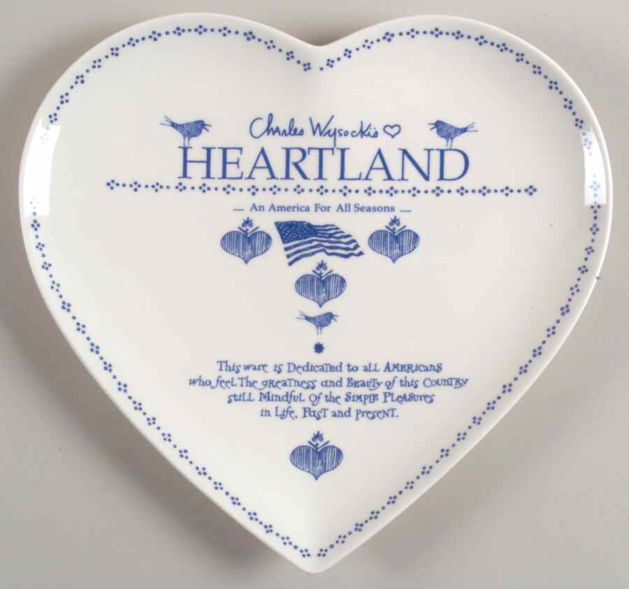 An America For All Seasons Heart Shaped Dish by Nikko-1