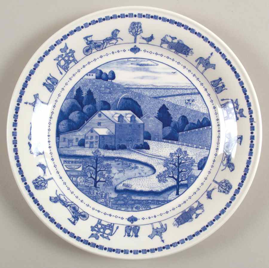 An America For All Seasons Salad/Dessert Plate by Nikko-1