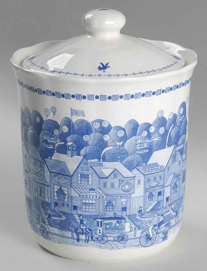 An America For All Seasons Cookie Jar & Lid by Nikko-1