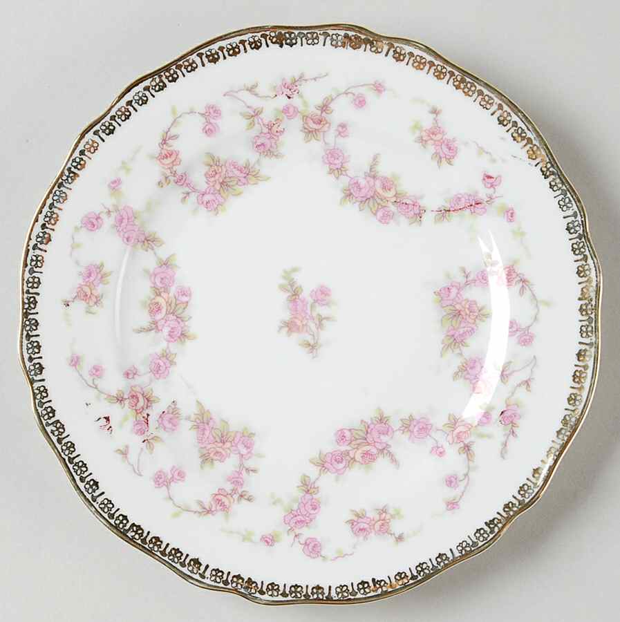 Bridal Rose Bread & Butter Plate by NC West Germany-1