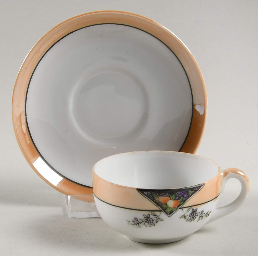 N1821 Flat Toy Cup and Saucer Set by Noritake-1
