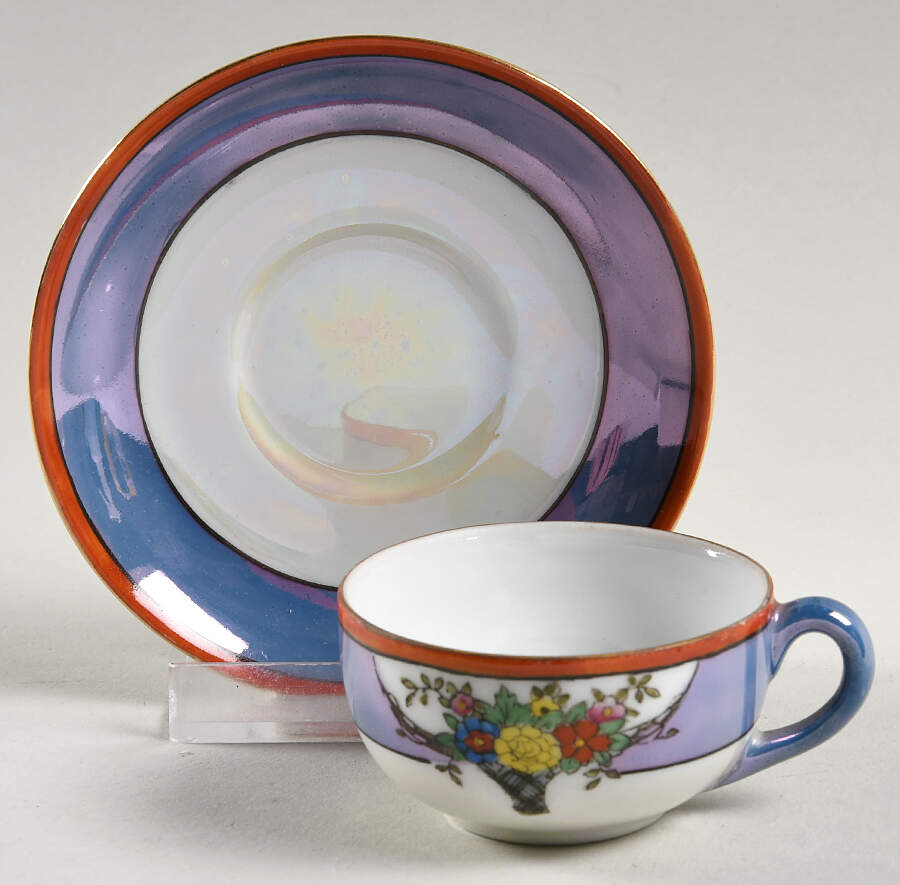 N1822 Flat Toy Cup and Saucer Set by Noritake-1