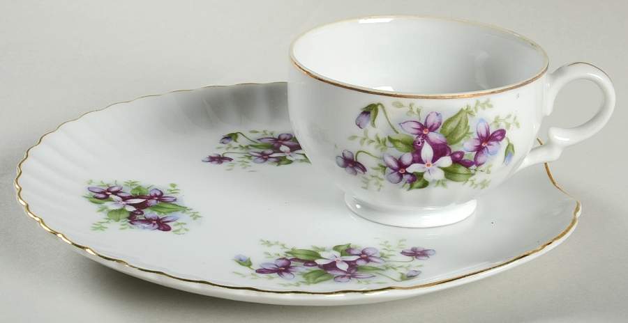 SD115V Snack Plate & Cup Set by Napco-1