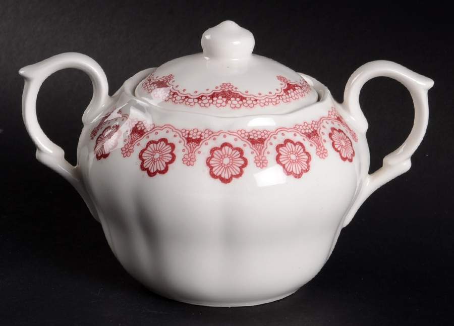 Perfection Pink Sugar Bowl & Lid by Nikko-1