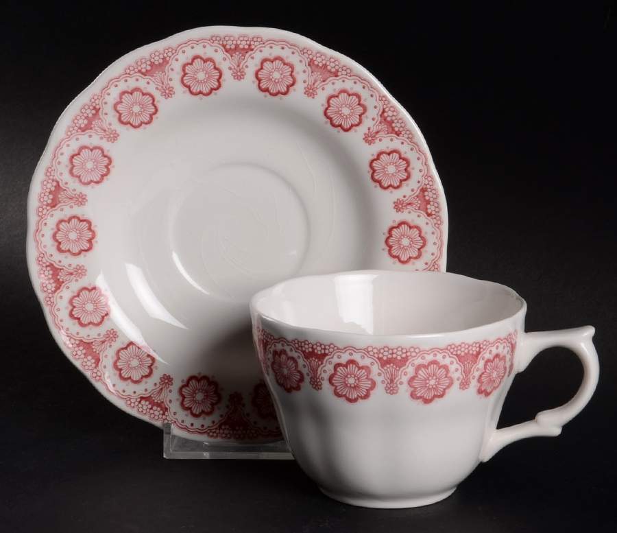 Perfection Pink Flat Cup & Saucer Set by Nikko-1