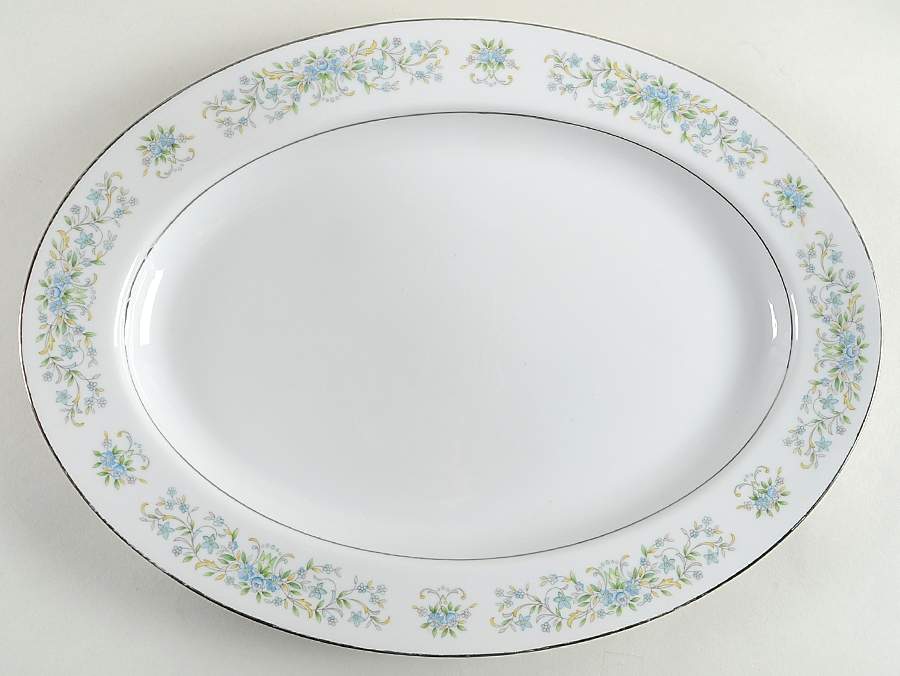 Caprice 14" Oval Serving Platter by Nitto-1