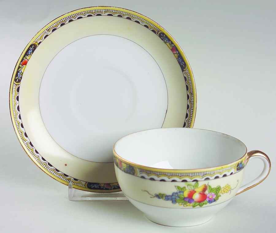 N1837 Flat Cup & Saucer Set by Noritake-1