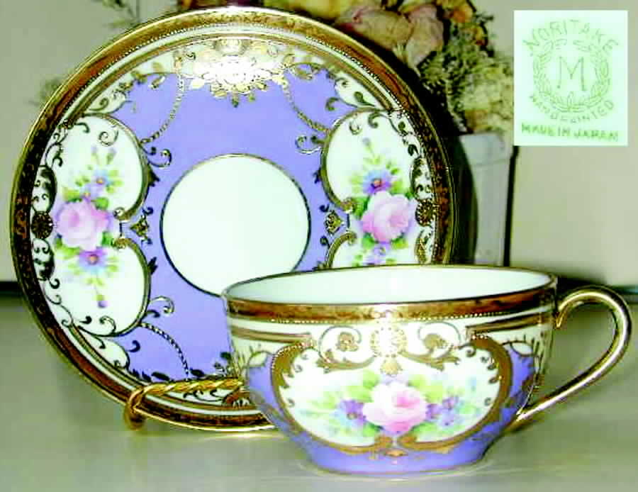 N1843 Flat Cup & Saucer Set by Noritake-1