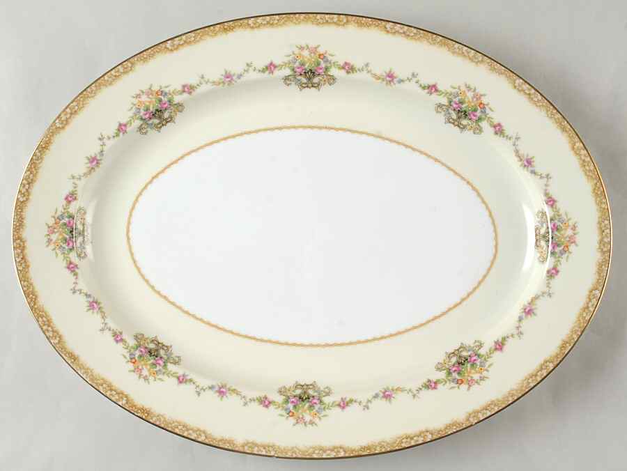 N1848 16" Oval Serving Platter by Noritake-1
