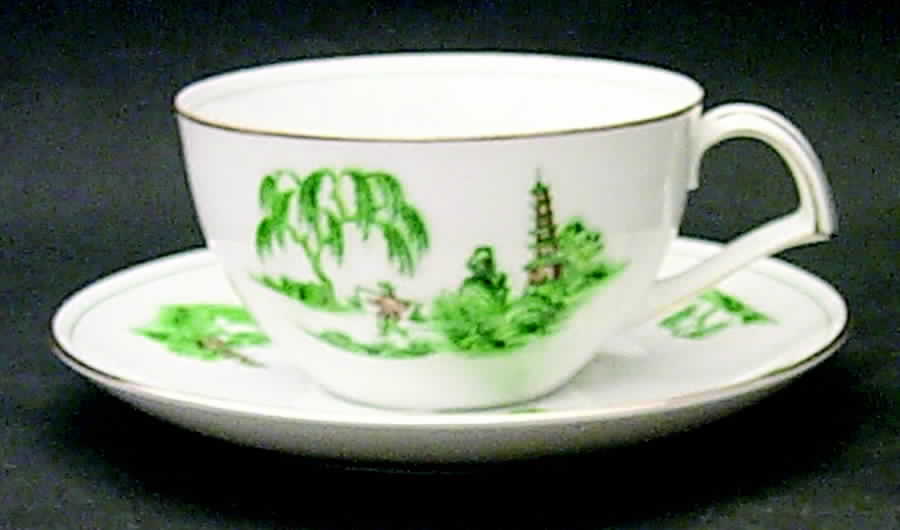 NAR54 Flat Cup & Saucer Set by Narumi-1
