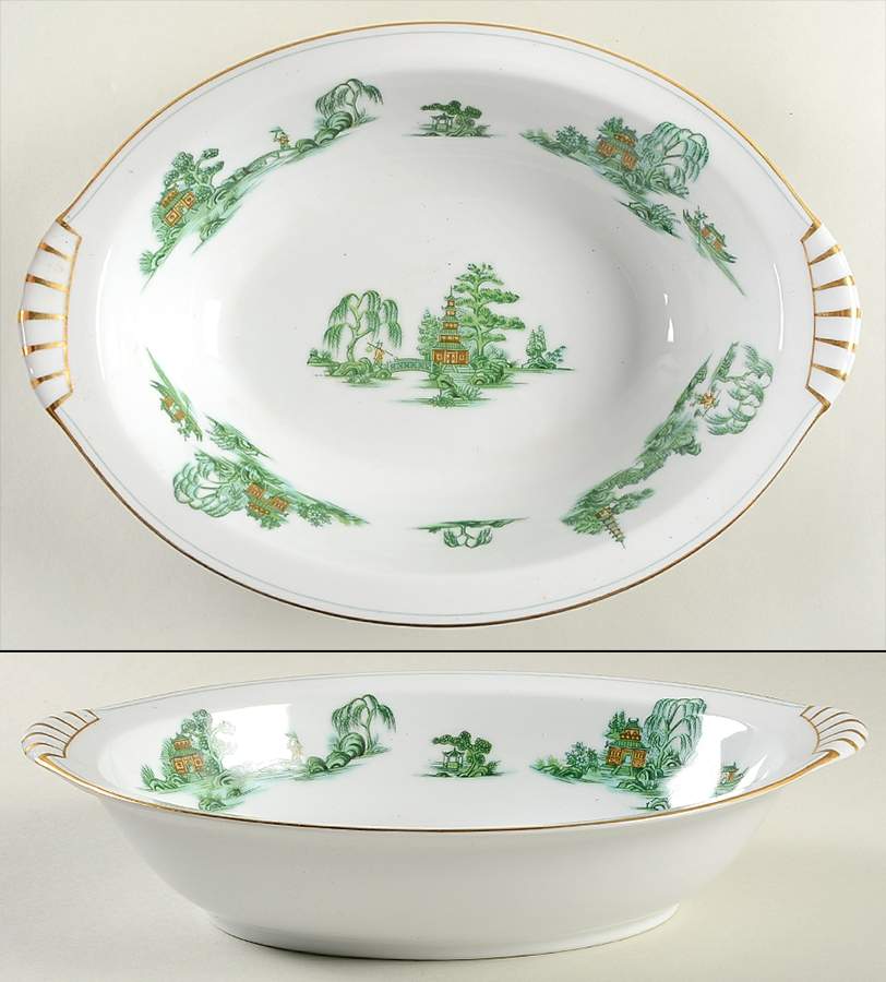 NAR54 10" Oval Vegetable Bowl by Narumi-1