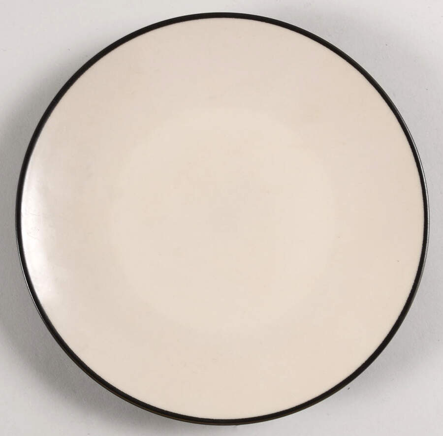 Chic Ebony Salad/Dessert Plate by Nikko-1
