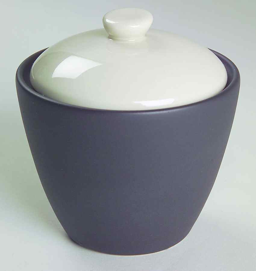 Chic Ebony Sugar Bowl & Lid by Nikko-1