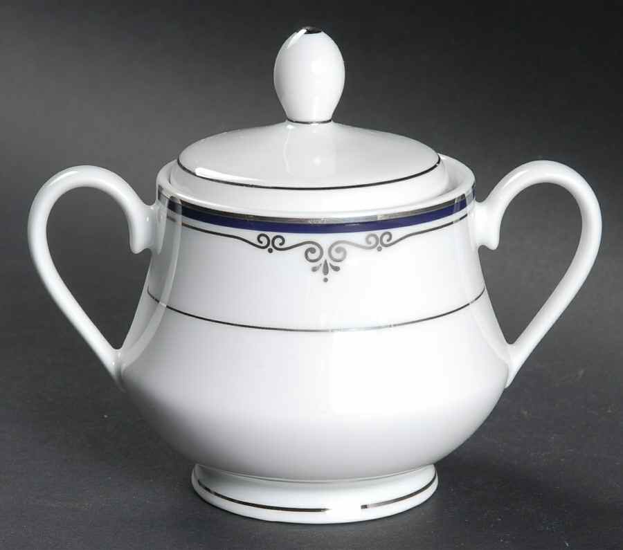 Grand Opera Platinum Sugar Bowl & Lid by Nikko-1