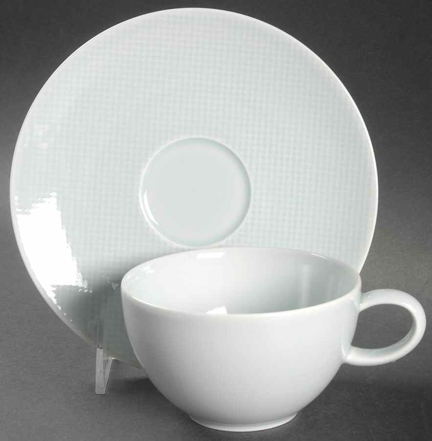 Reflections Celadon Flat Cup & Saucer Set by Nikko-1
