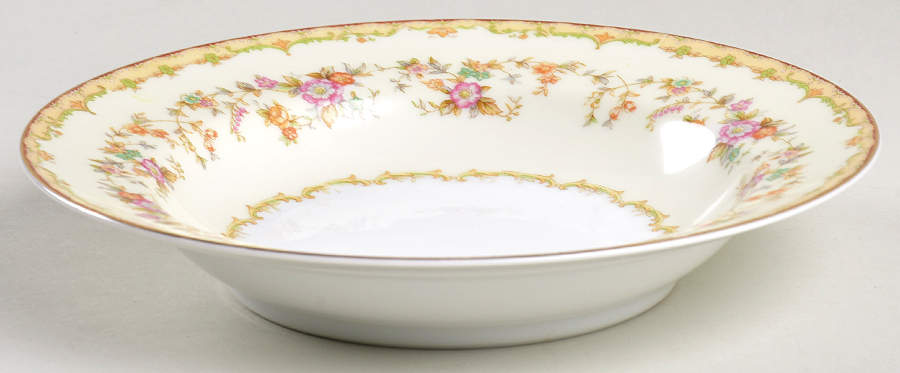 Columbine (No #) Rim Soup Bowl by Noritake-1