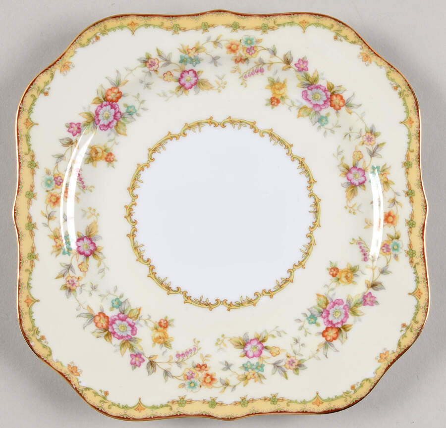 Columbine (No #) Square Salad Plate by Noritake-1