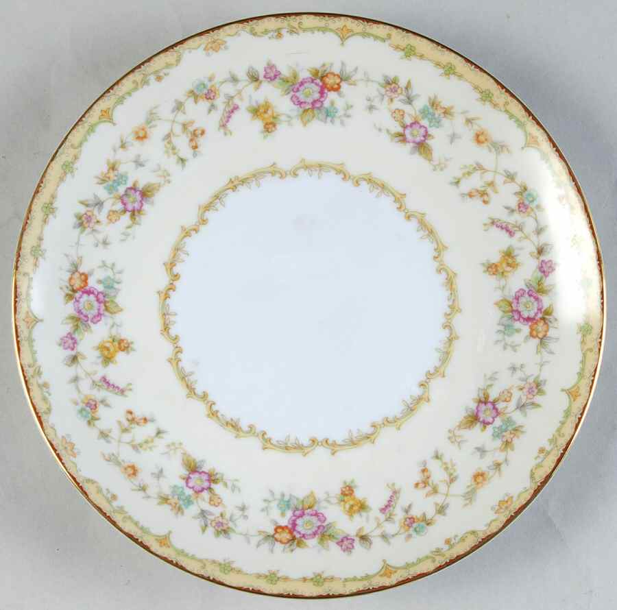 Columbine (No #) Saucer for Cream Soup Bowl by Noritake-1