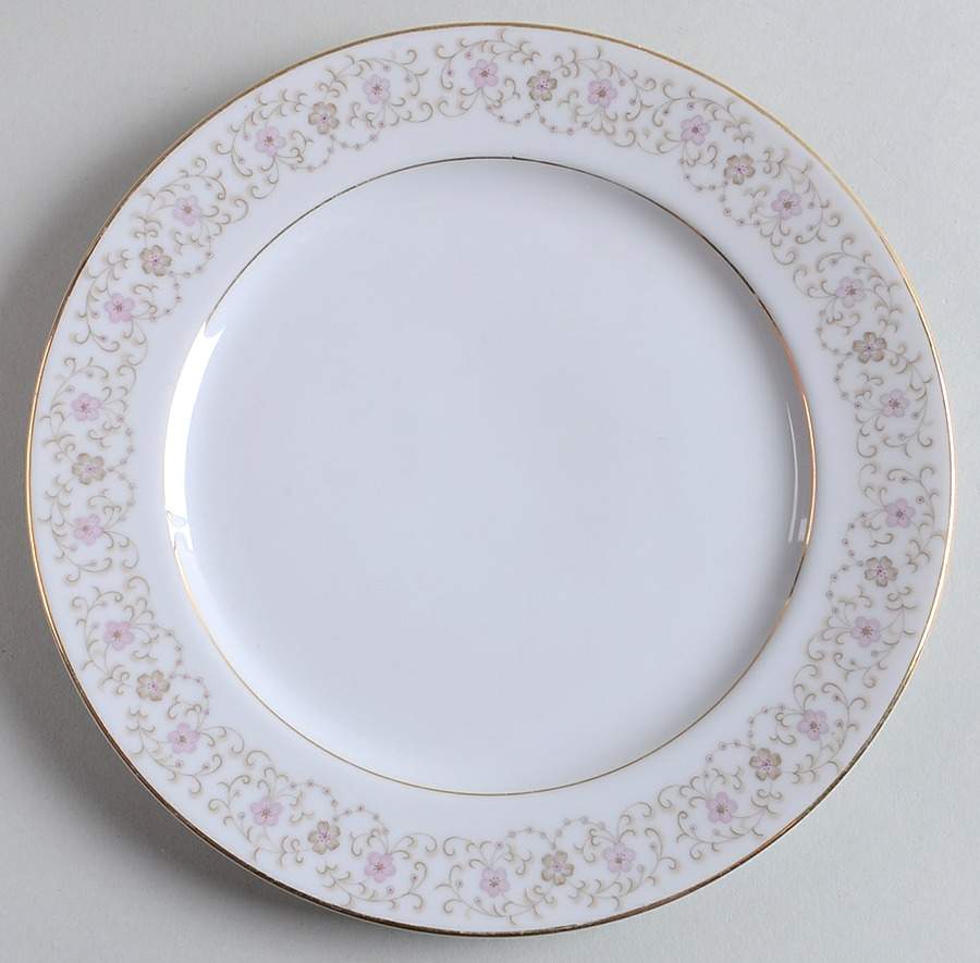Coronet (Floral) Salad Plate by Nikko-1
