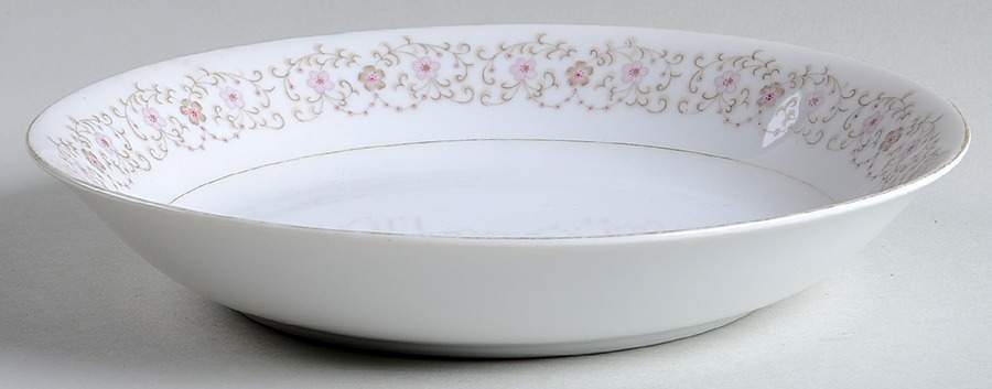 Coronet (Floral) Coupe Soup Bowl by Nikko-1