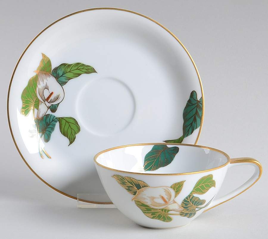 N1919 Flat Cup & Saucer Set by Noritake-1