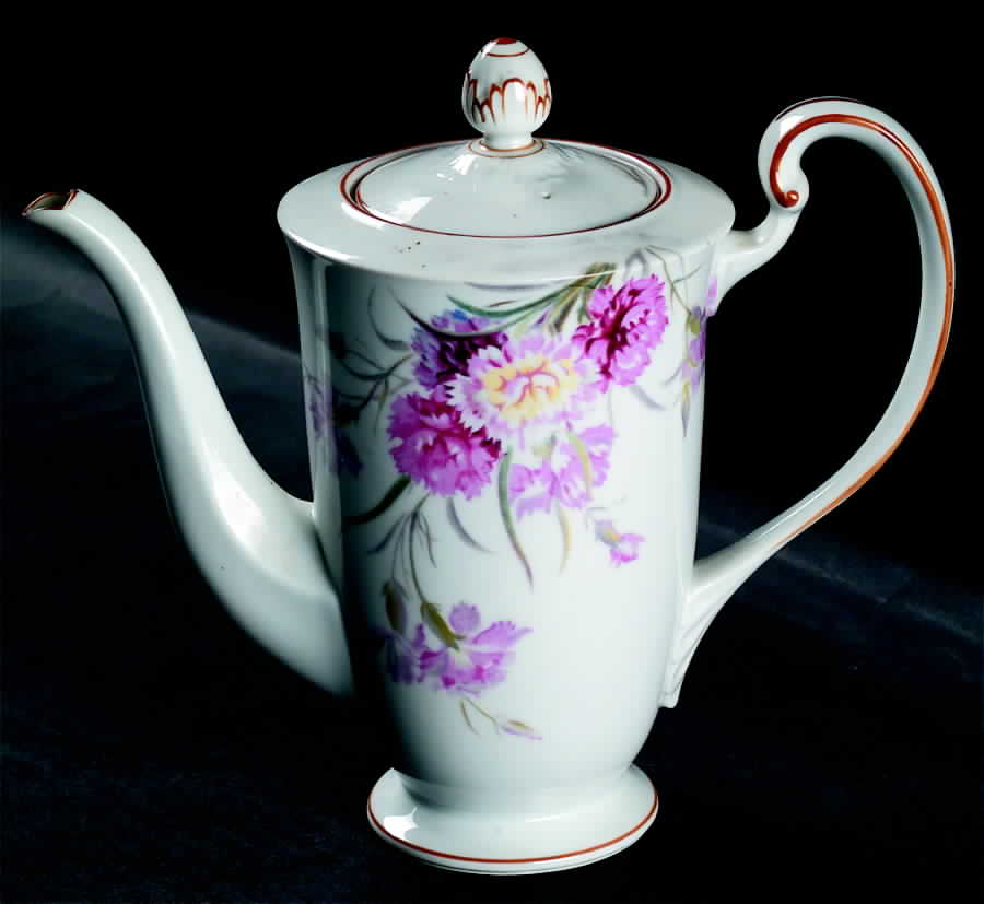 Amherst Mustard Trim Mini Coffee Pot & Lid by Noritake-1