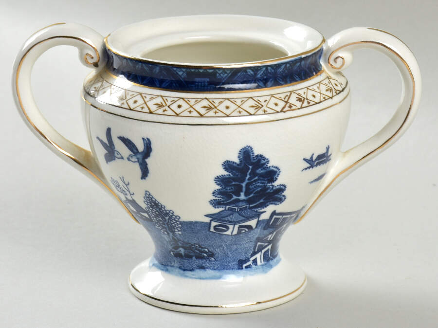 Blue Willow Mini Sugar Bowl No Lid by Nikko-1