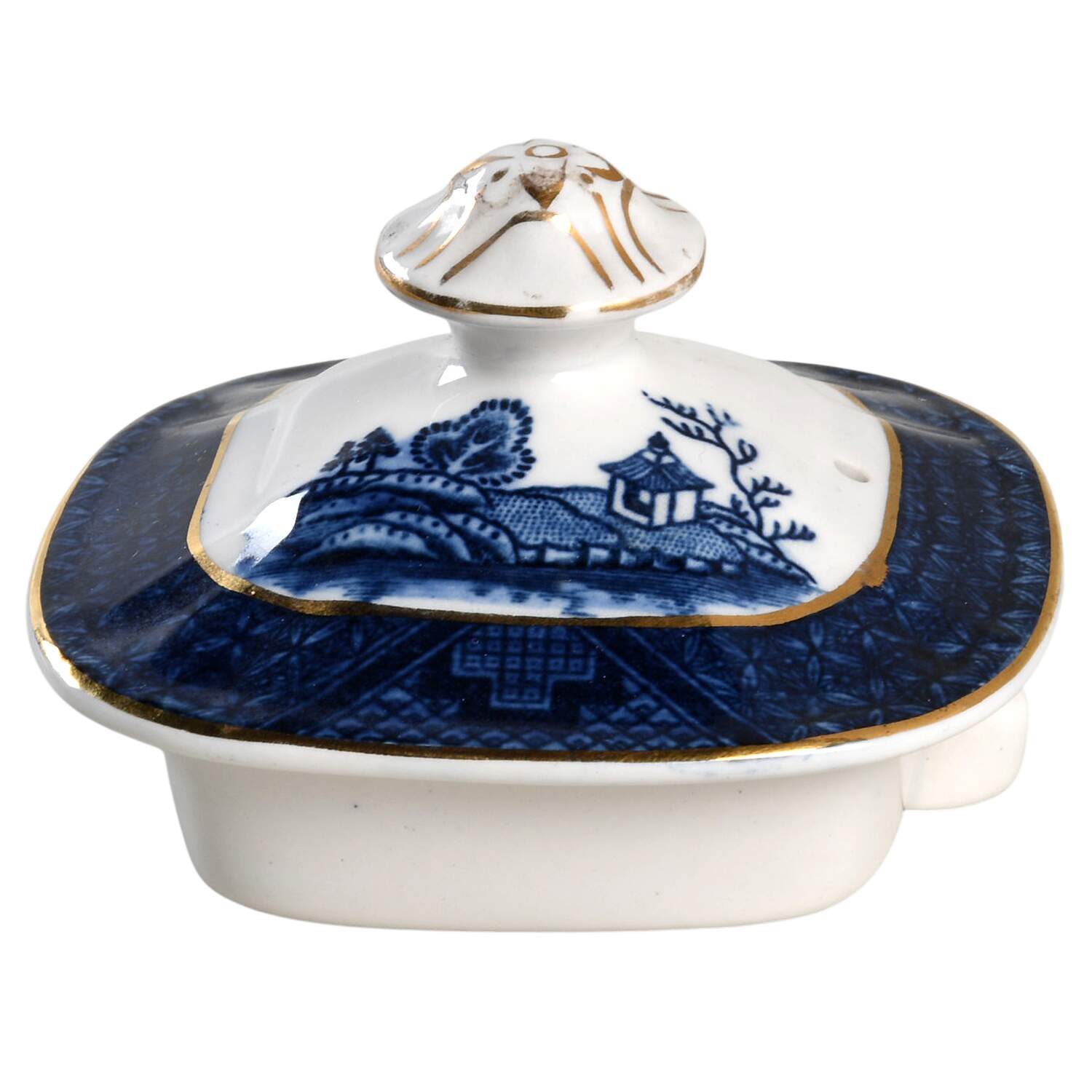 Blue Willow Lid for Teapot by Nikko-1