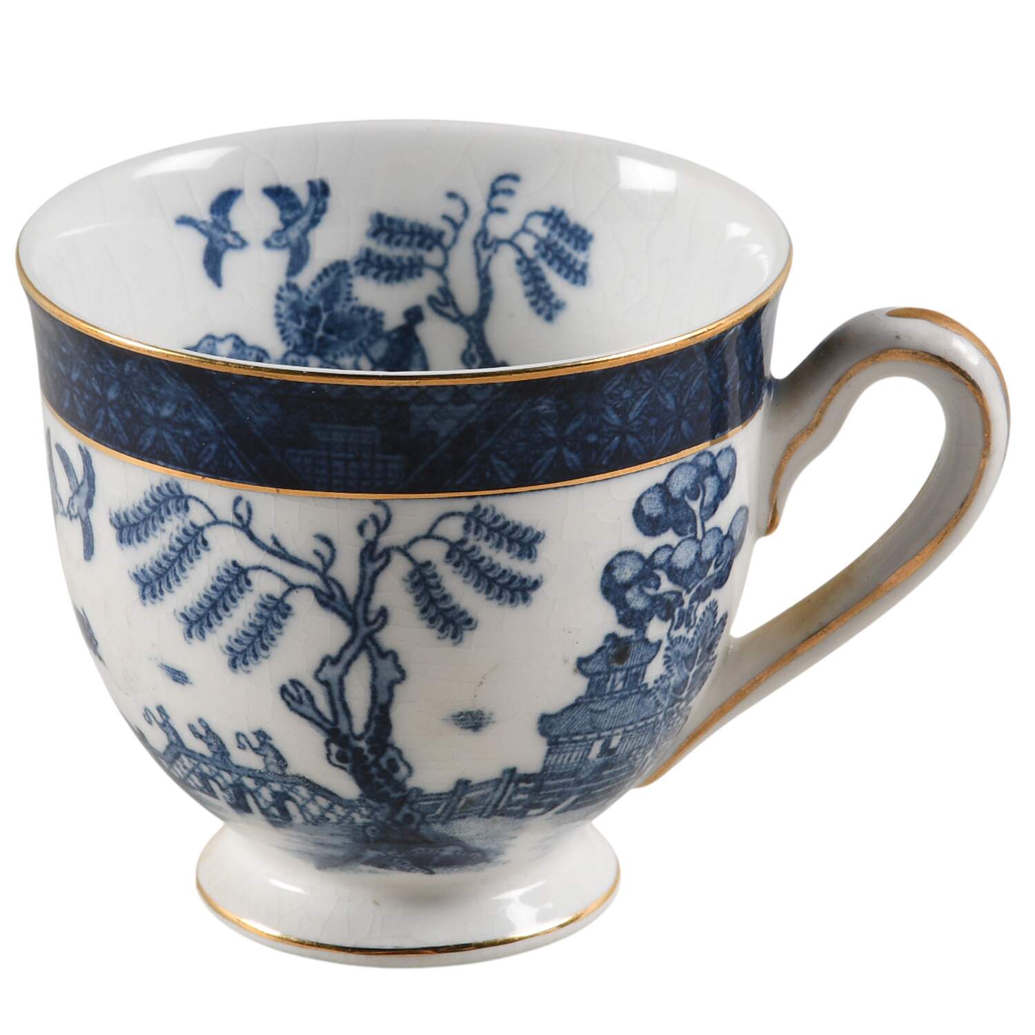 Blue Willow Footed Demitasse Cup by Nikko-1