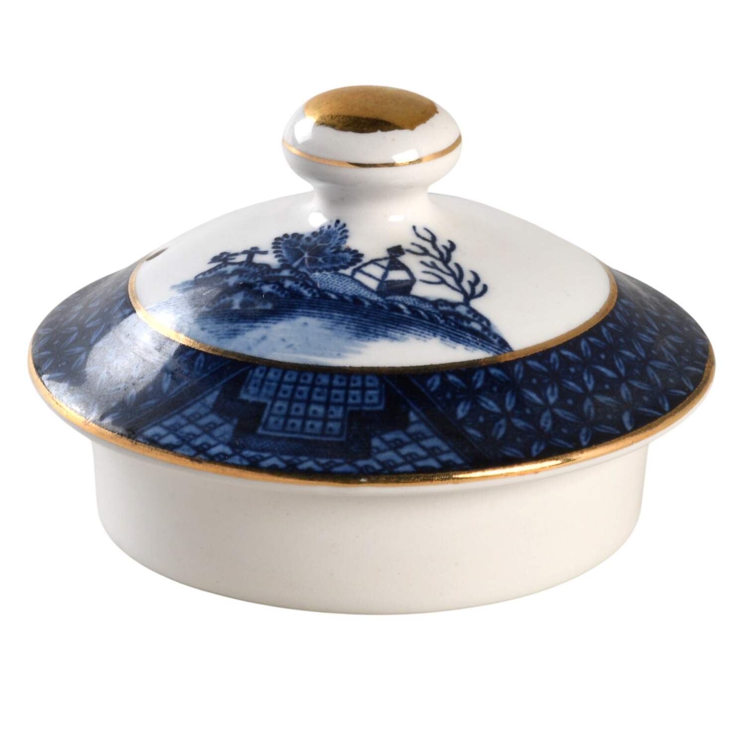 Blue Willow Lid for Teapot by Nikko-1
