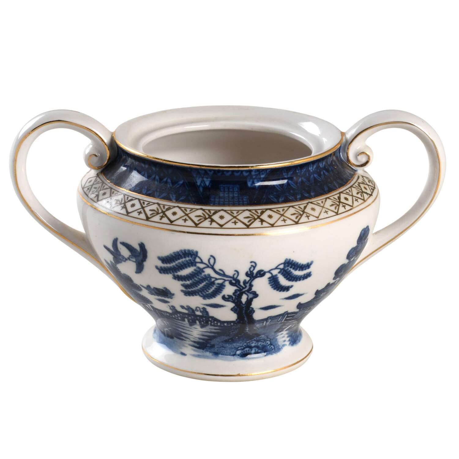 Blue Willow Sugar Bowl No Lid by Nikko-1