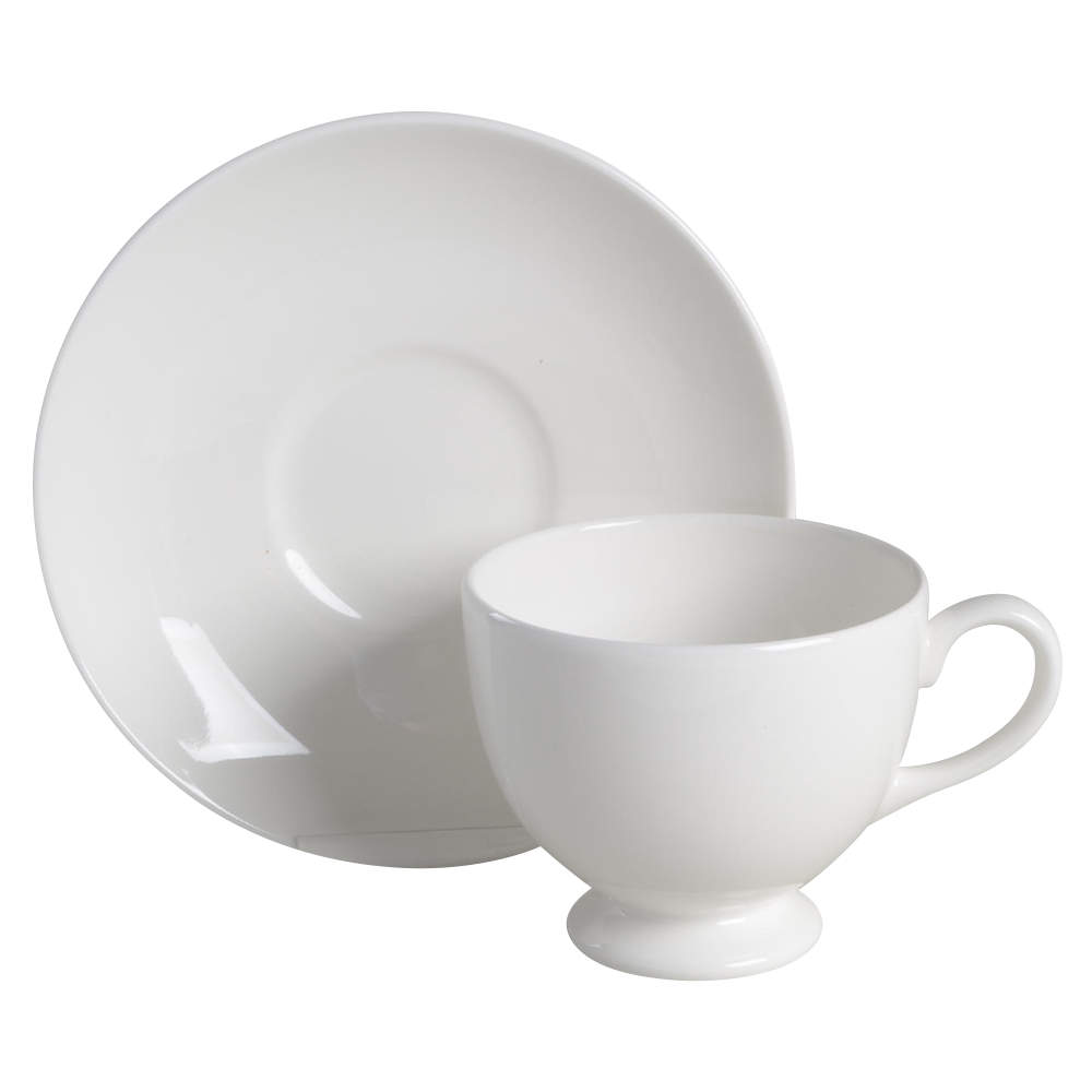 Whitehouse Footed Cup & Saucer Set by Noble Excellence-1