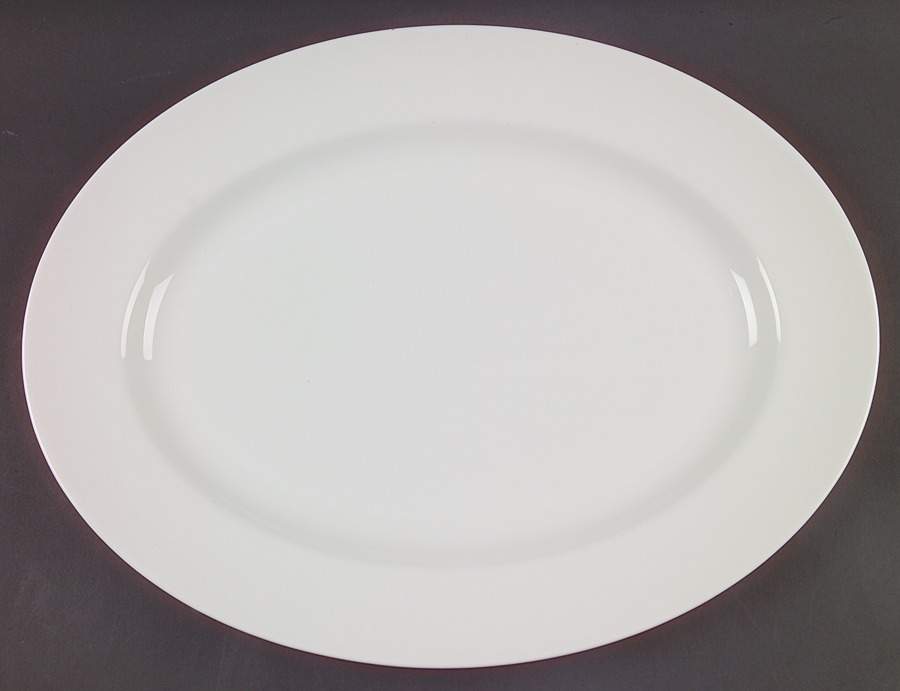 Whitehouse 15" Oval Serving Platter by Noble Excellence-1